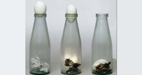 egg in a bottle research